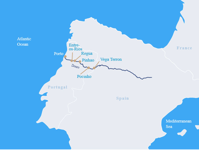 Douro Discoverer from Porto Routes Map
