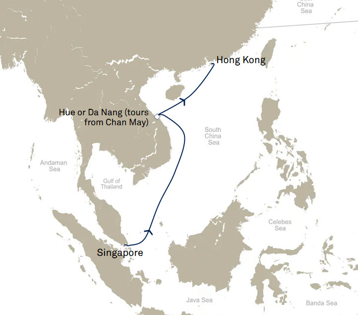 Singapore To Hong Kong Routes Map