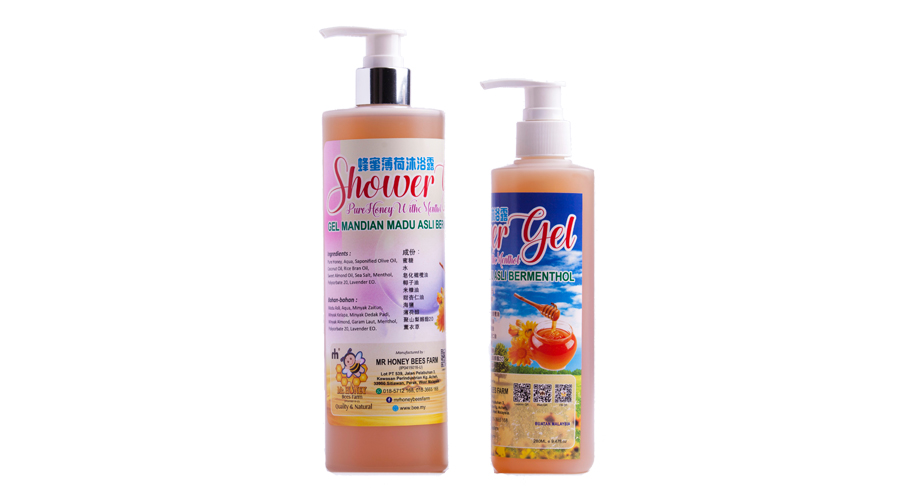 Pure Honey Shower Gel with Menthol